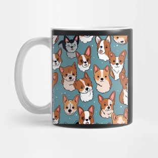 Cute Corgi Dog Pattern Mug